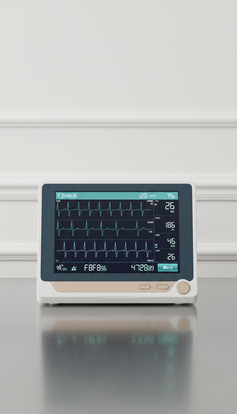 Digital Vital Signs Monitor With Touchscreen